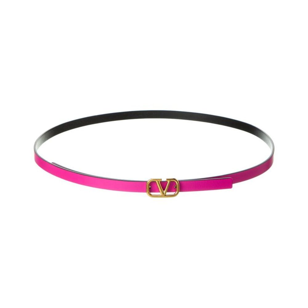 Valentino VLogo 5mm Reversible Leather Belt